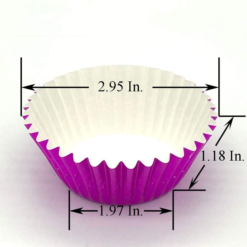 Huaswan Hot Pink Foil Cupcake Liners Standard Paper Baking Cups for Birthday, Party and More, 120-Count - Image 2